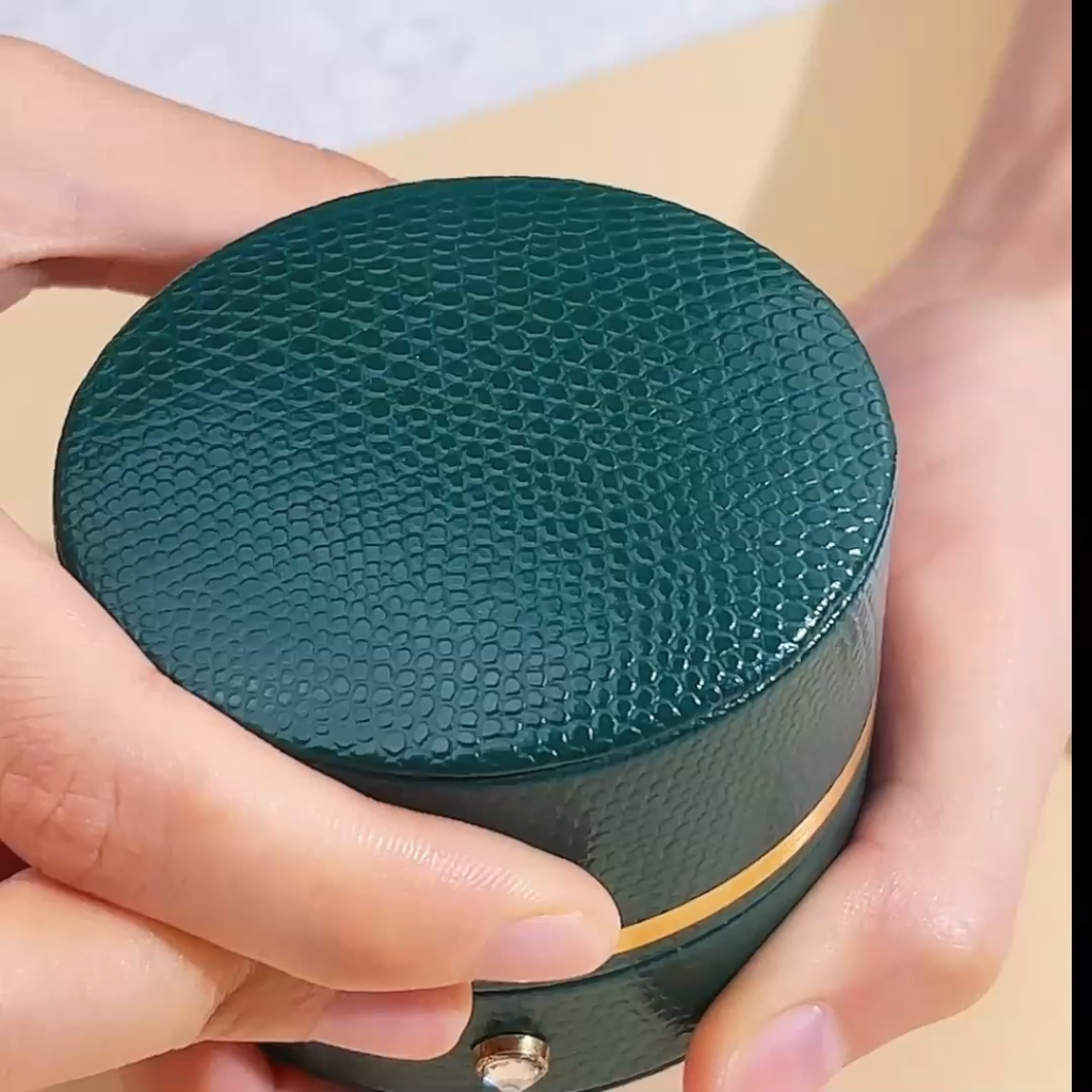 Aurora Geometry Cushion Shape Lab Emerald 10K White Gold Studs Earrings MSE-779