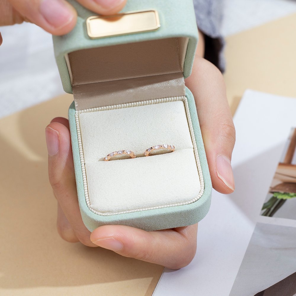 Aurora Geometry Marquise Shape Lab Grown Diamond D VVS2 18K Rose Gold Huggies Earrings MSE-781