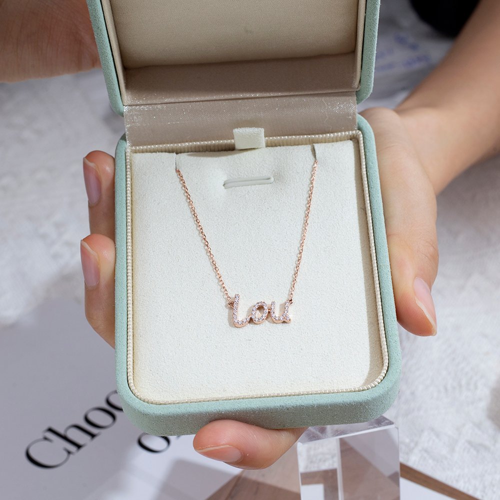 Aurora Geometry Round Shape Lab Diamond E VVS2 10K Rose Gold Pendant Necklace MSN-857