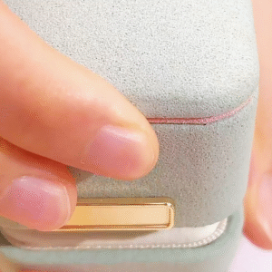 Aurora Geometry Marquise Shape Lab Grown Diamond D VVS2 18K Rose Gold Huggies Earrings MSE-781