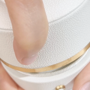 Aurora Geometry Emerald Cut Lab Grown Emerald 3CT Solitaire 18K Yellow Gold Ring MSR-1422