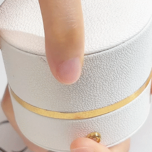 Aurora Geometry Pear Lab Grown Diamond 1.1CT 1.21CT Two Stones 18K White Gold Ring MSR-1517